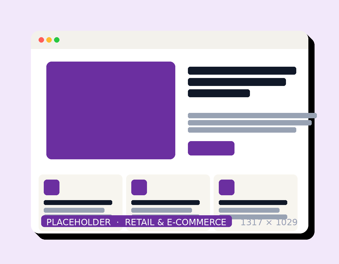 Retail & E-Commerce website mockup