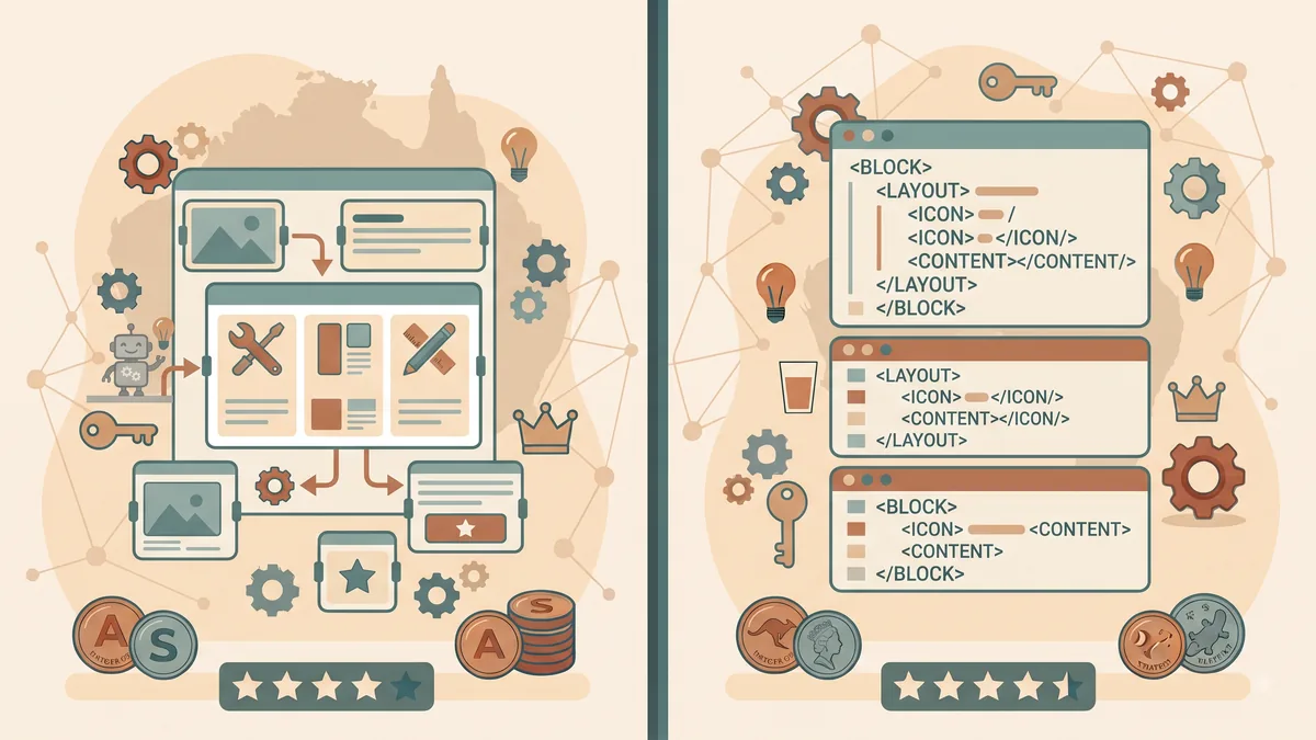 Webflow visual builder compared with a hand-built custom codebase